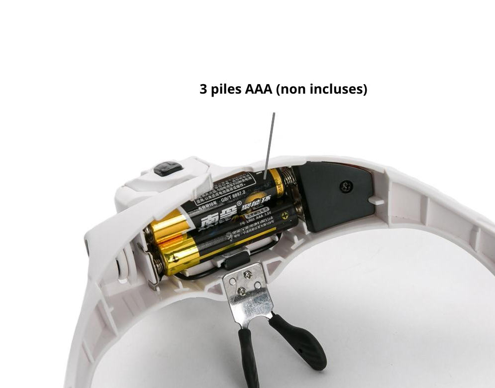 Precision magnifying glasses with lamp