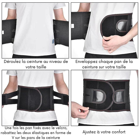 Ceinture de soutien lombaire renforcée