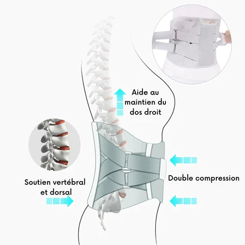 Ceinture de soutien lombaire renforcée