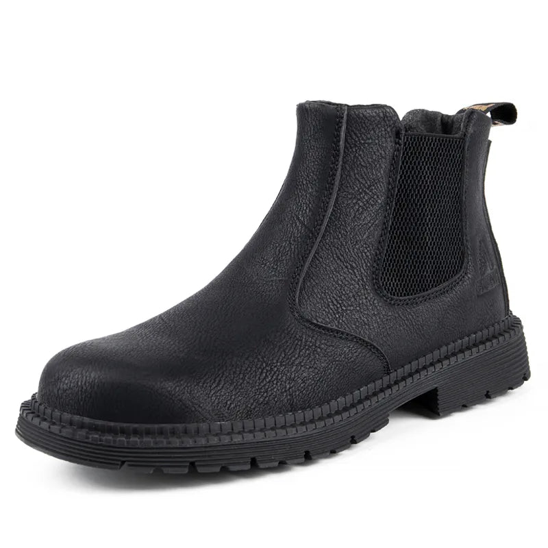 Bottines de sécurité en cuir - Acier renforcé