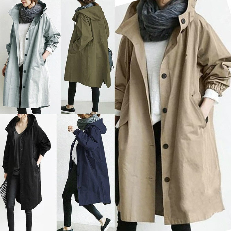 Trench-Coat imperméable et élégant pour femme