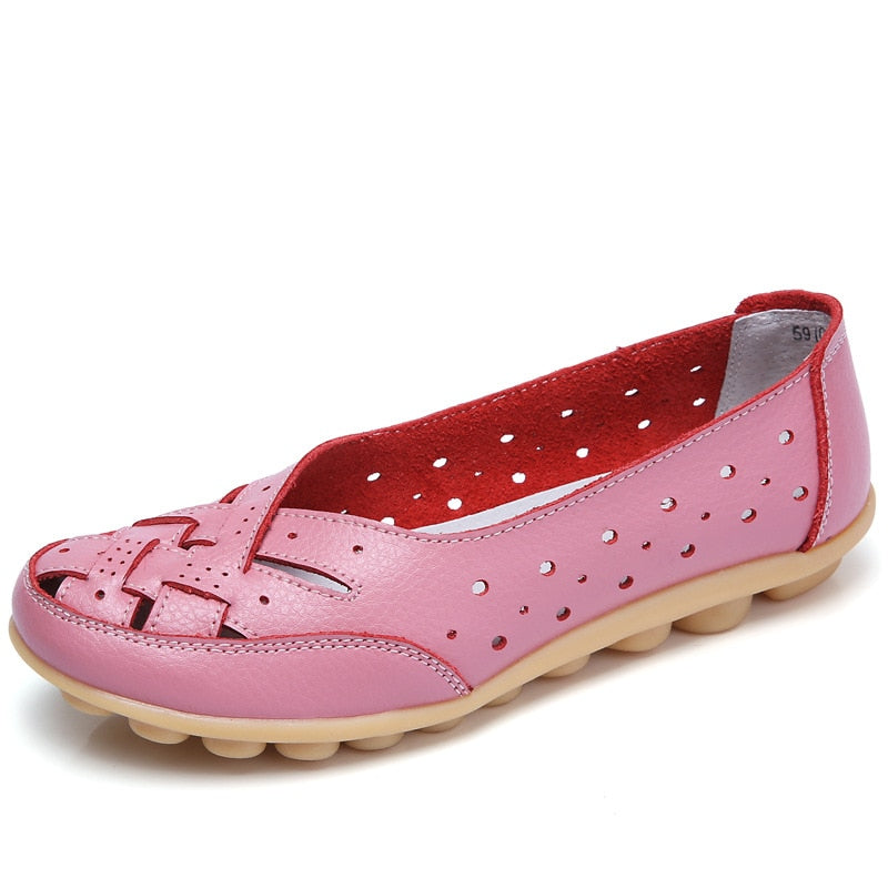 Ballerines En Cuir Confortables et Respirantes