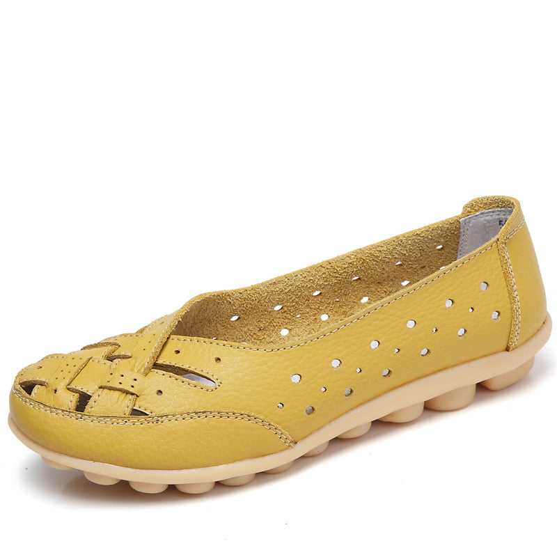 Ballerines En Cuir Confortables et Respirantes