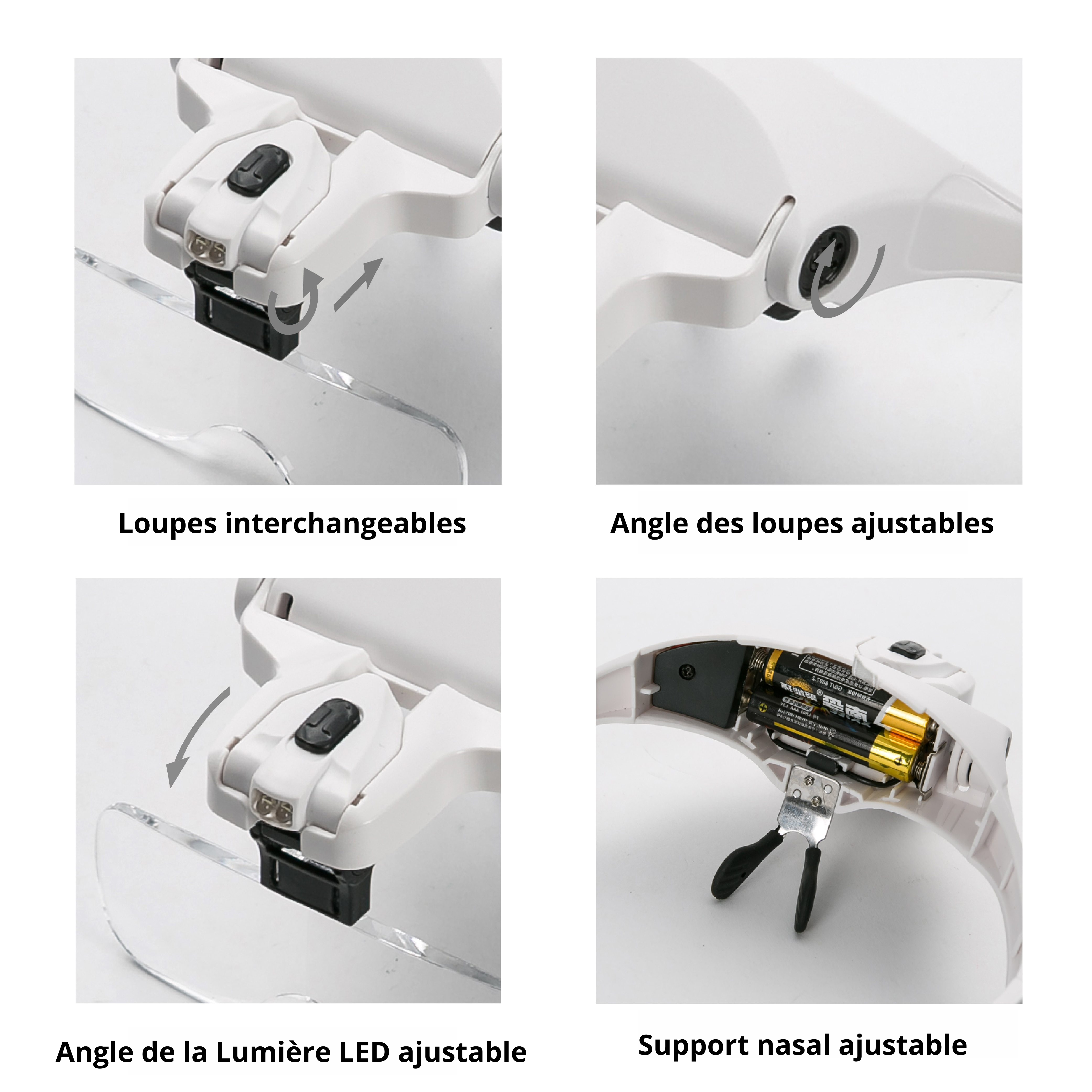 Precision magnifying glasses with lamp