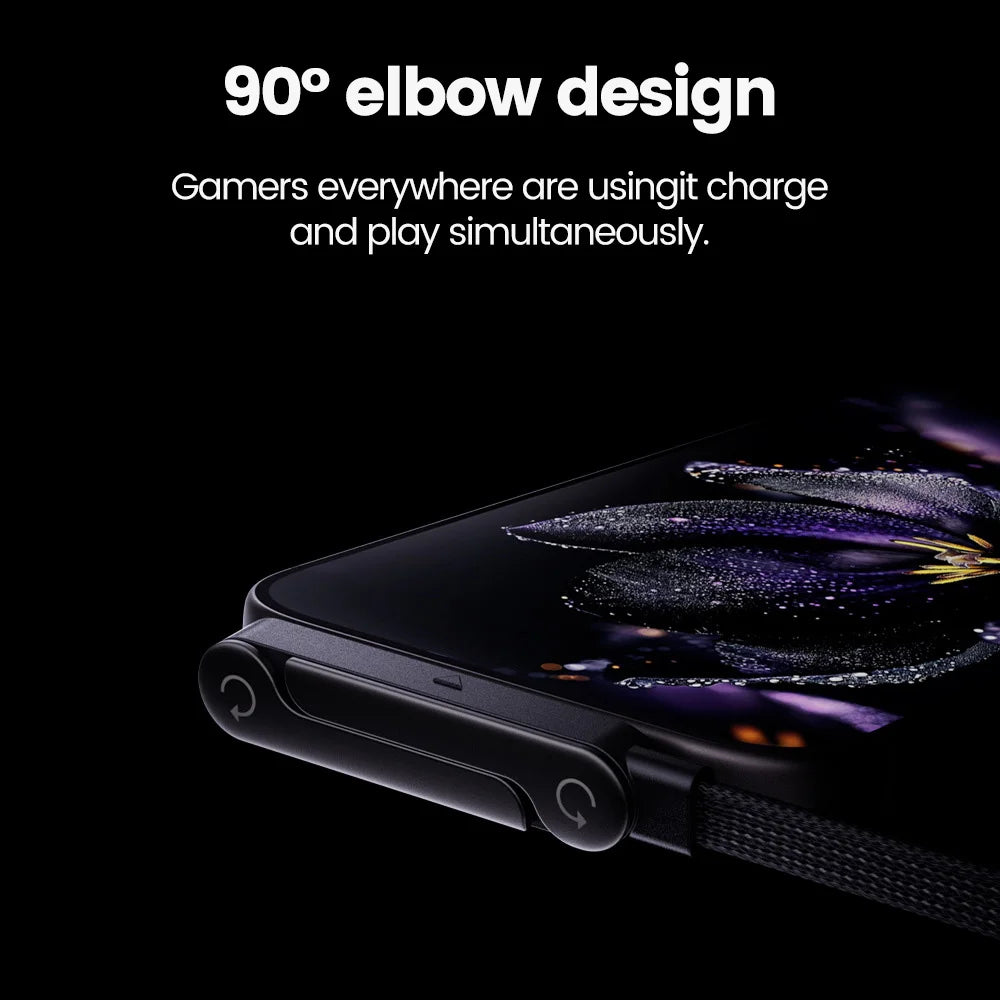 Chargeur 2-en-1 USB-C 65W – Câble Charge Rapide avec Support Pliable