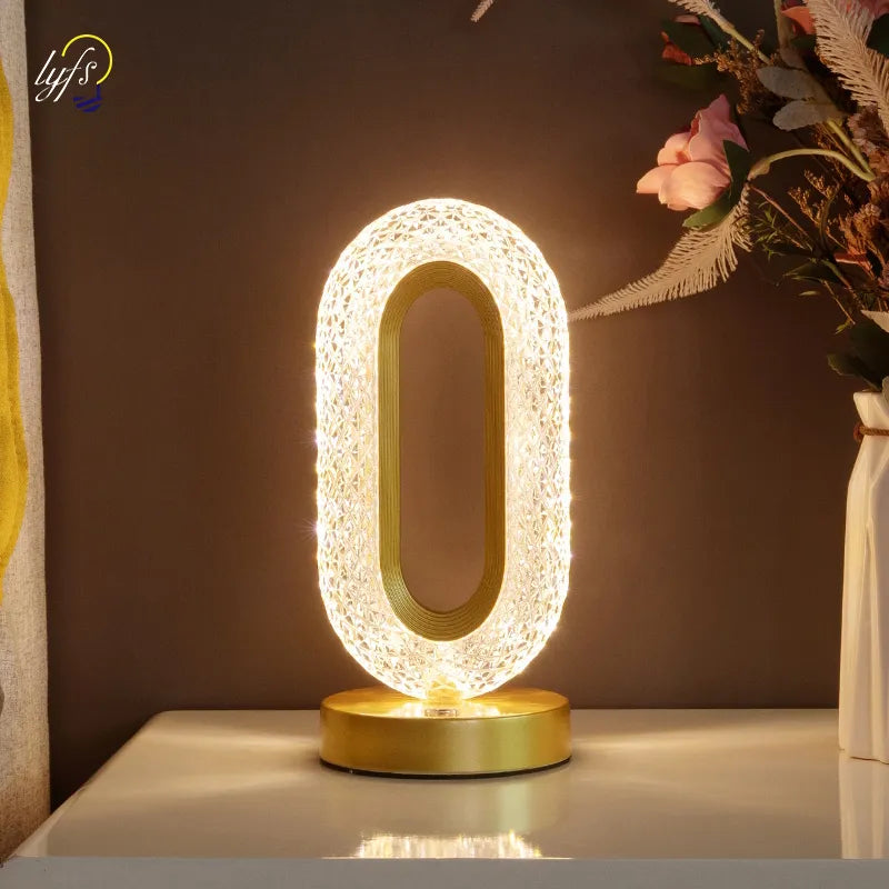 Lampe LED décorative sans-fil - Illumination Cristal