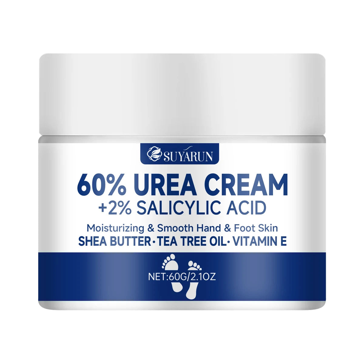 Crème pour Pieds à l’Urée 60 % – Soin Hydratant Intensif Talons Craquelés, Peaux Sèches et Callosités