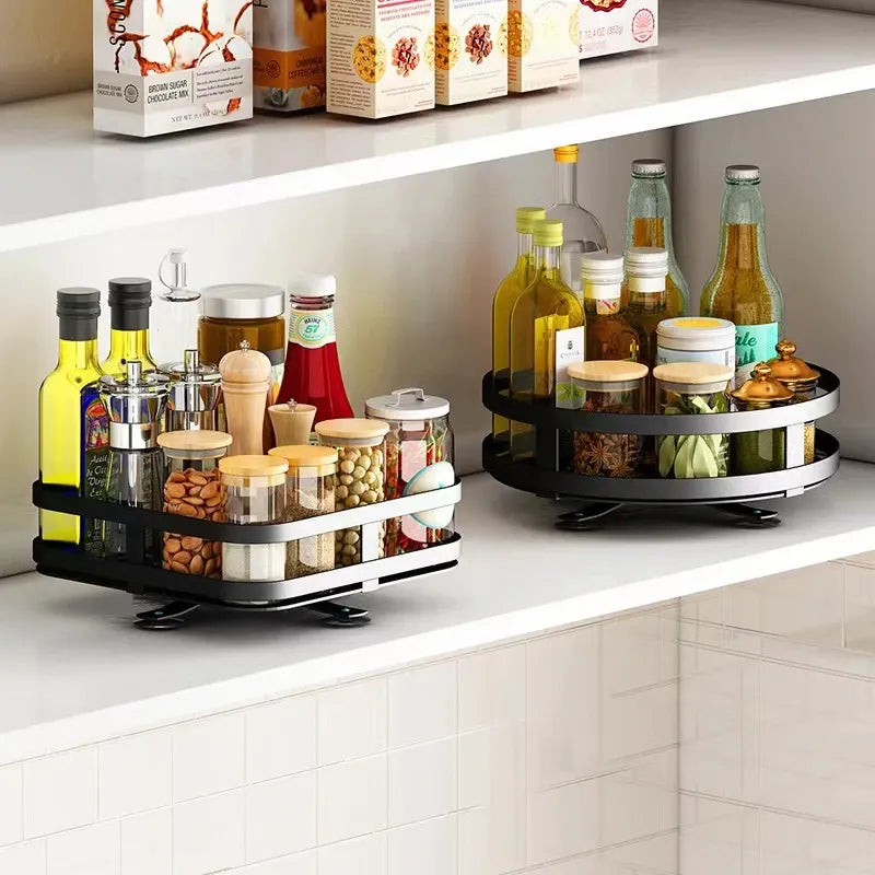 Rangement d'angle rotatif multicouche pour cuisine