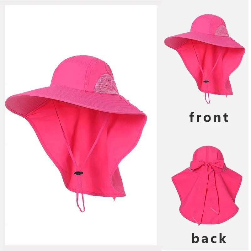 Chapeau d'été avec noeud papilon - Anti-UV à séchage rapide