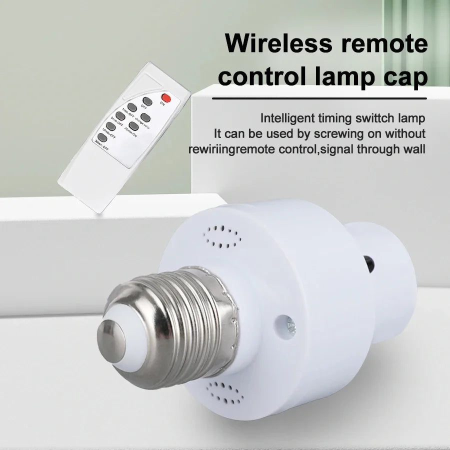 Douille LED E27 avec Télécommande et Minuterie