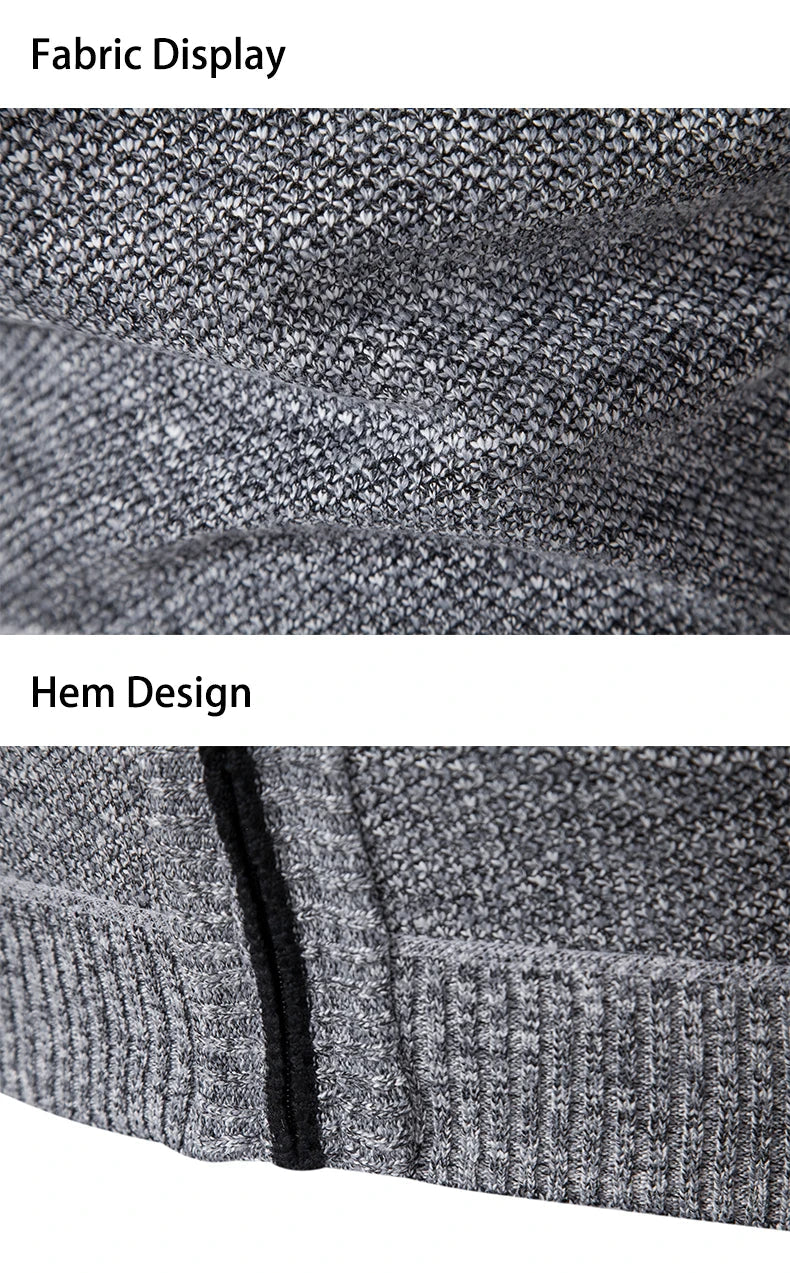 Gilet sans manches à maille col cheminé Homme