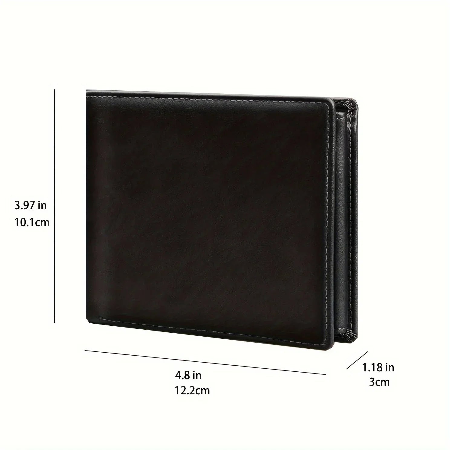 Portefeuille Anti-RFID en Cuir PU Grande Capacité - Homme