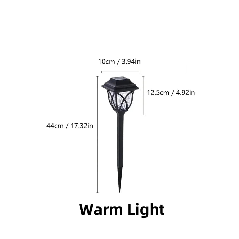 Lot de 2 Lampadaires Solaires LED à Planter