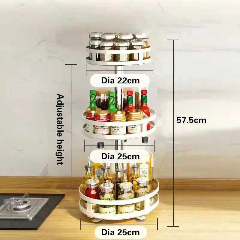 Rangement d'angle rotatif multicouche pour cuisine