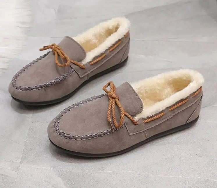 Mocassins d'hiver intérieur polaire pour femme