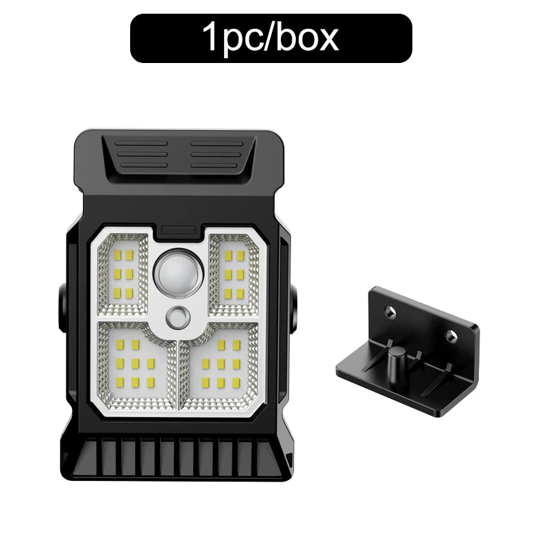 2x Lampe LED solaire à clips détection intelligente