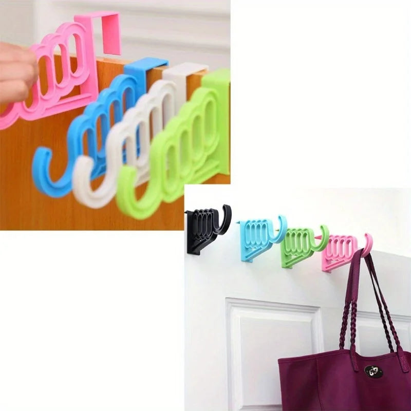 2x Porte-Manteau à Fixation Sans Perçage – Pour Porte ou Armoire + 1 OFFERT