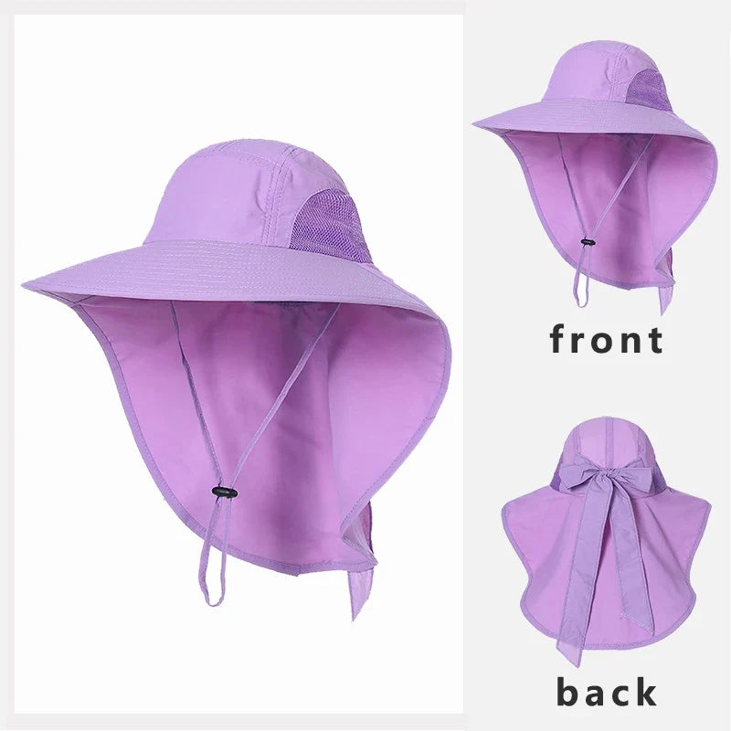 Chapeau d'été avec noeud papilon - Anti-UV à séchage rapide