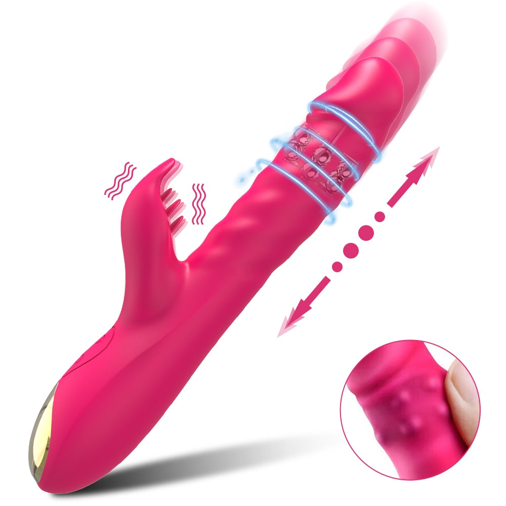 RABBIT 2.0 - Vibromasseur stimulation de poussée avec perles