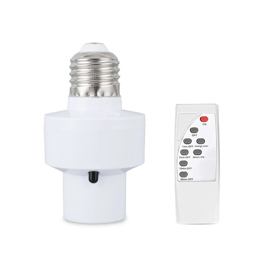 Douille LED E27 avec Télécommande et Minuterie