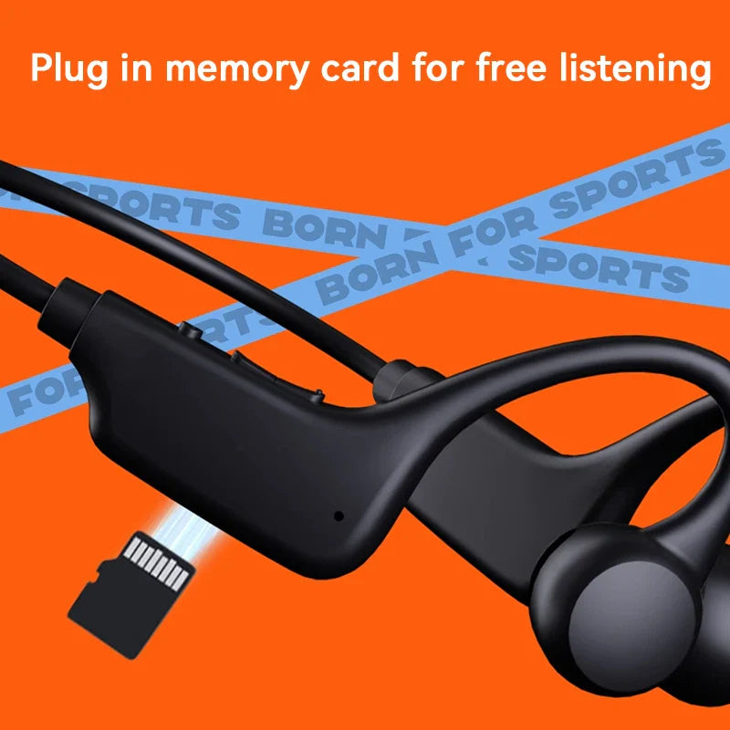 Casque Conduction Osseuse Étanche avec Micro Intégré