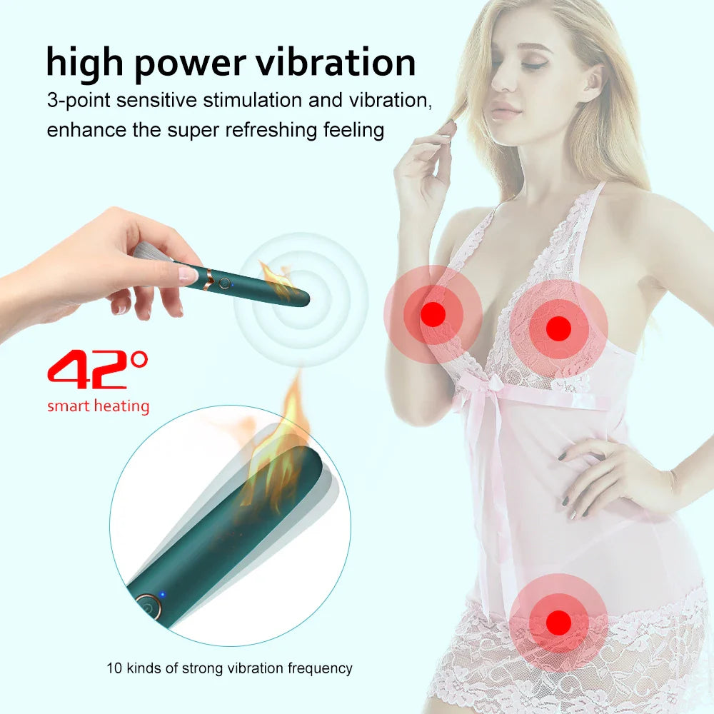 HOTBRUSH - Vibromasseur pinceau de maquillage chauffant