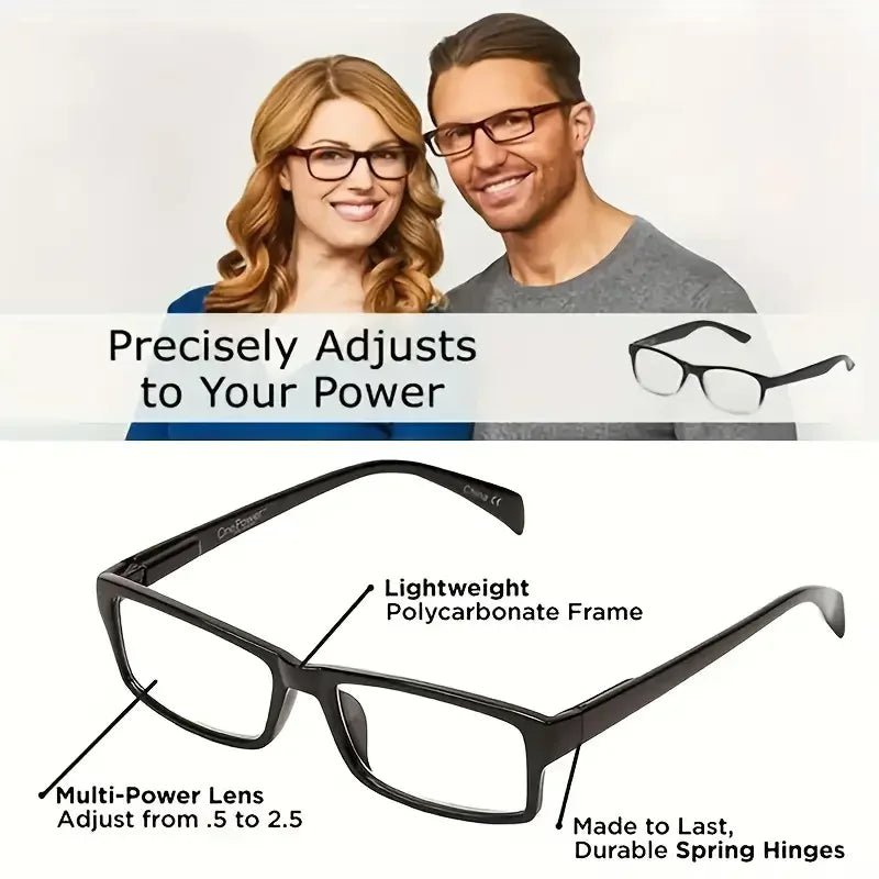 Lunettes de Lecture Multifocales Unisexe – Verres Progressifs Correction +0,5 à +2,5 – Légères & Confortables
