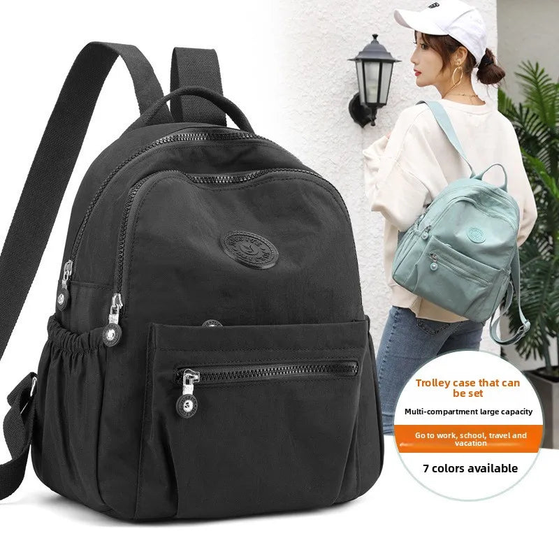 Sac à Dos Femme en Tissu Oxford – Léger, Tendance & Résistant – Idéal Quotidien, Shopping, Sorties & Voyages