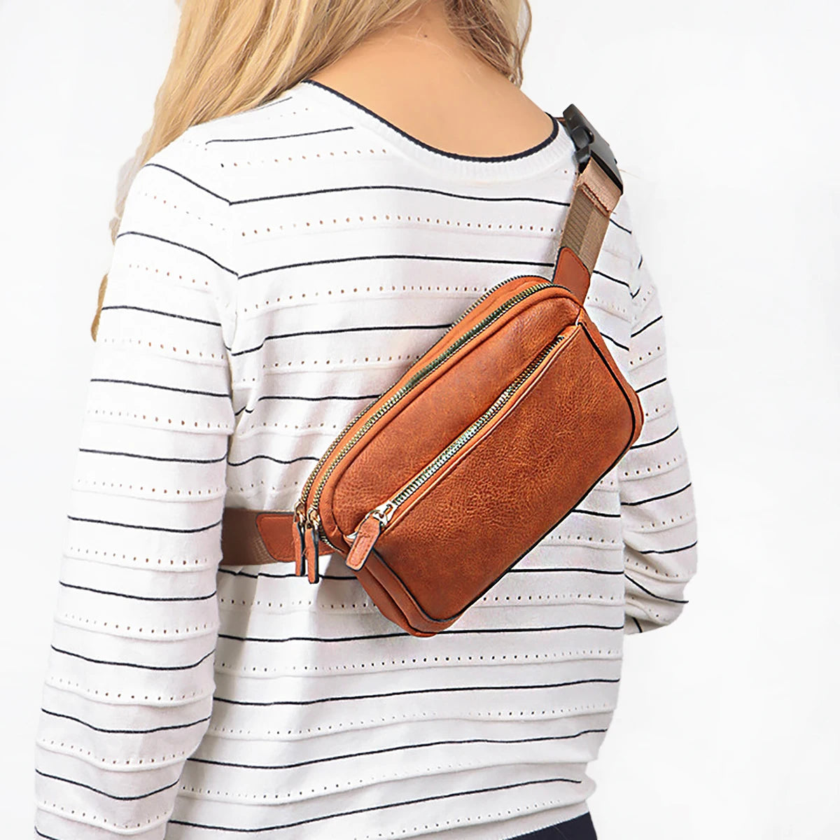 Sac Banane Élégant en Simili Cuir – Bandoulière Réglable