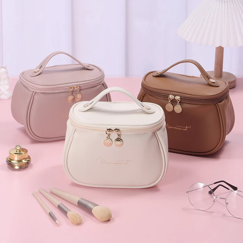 PU Leather Toiletry Bag - Practicality & Large Capacity