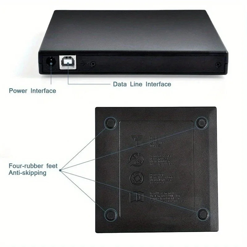 Lecteur de CD externe USB pour Ordinateur