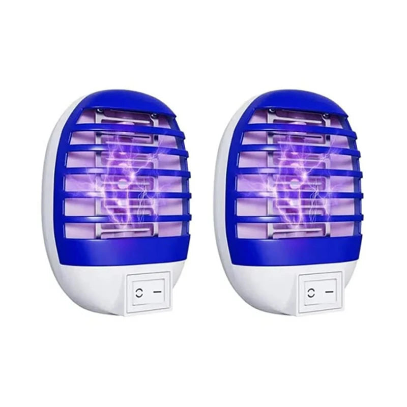 Lot de 4 Pièges Électriques Anti-Moustiques à LED UV – Lampes Anti-Insectes Sans Odeur pour Intérieur