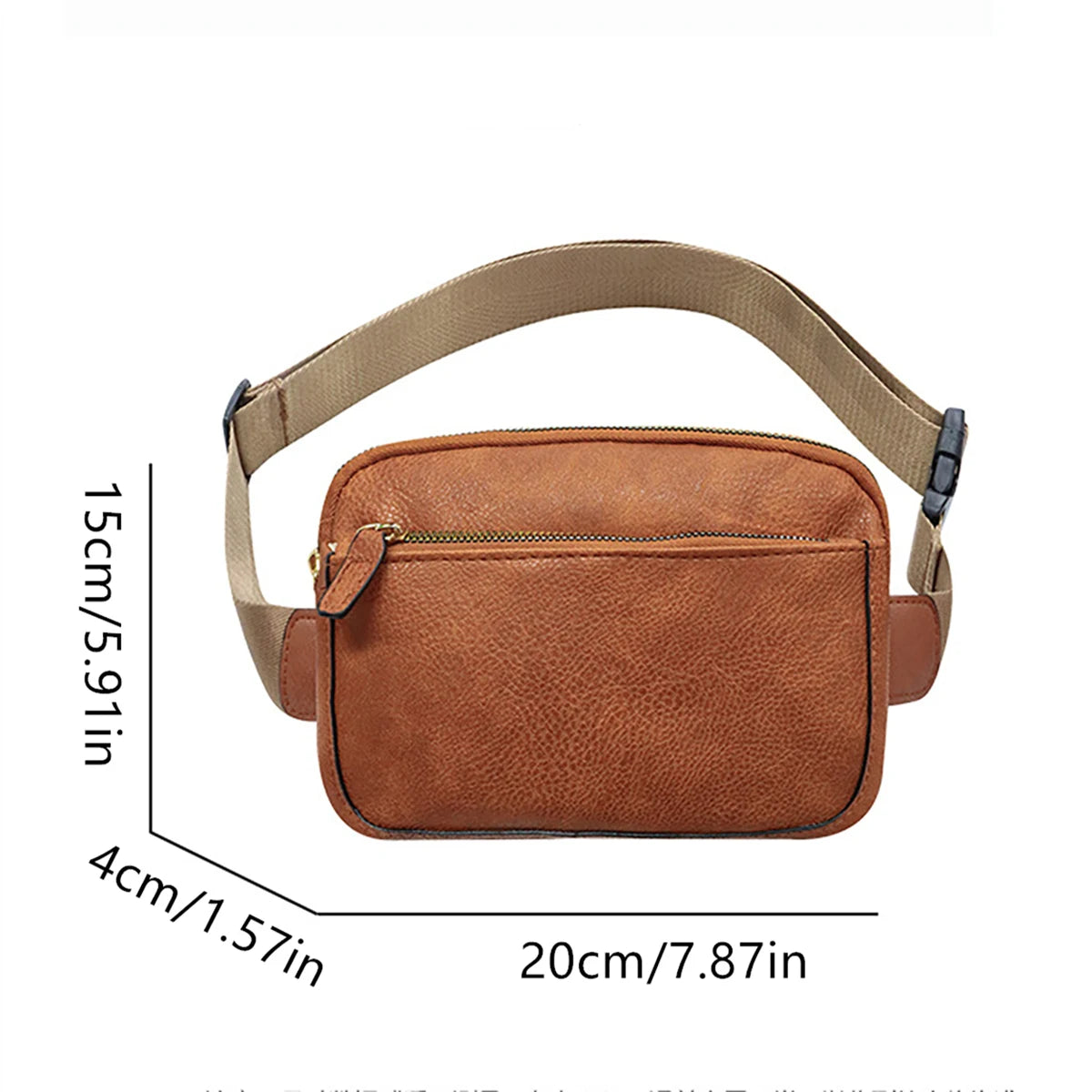 Sac Banane Élégant en Simili Cuir – Bandoulière Réglable