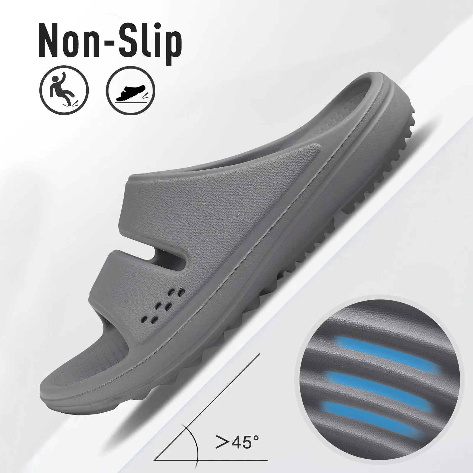 Sandales plates orthopédiques antidérapantes — femme, usage maison, plage et extérieur
