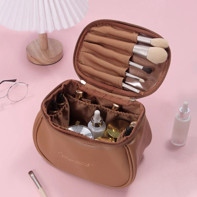 PU Leather Toiletry Bag - Practicality & Large Capacity