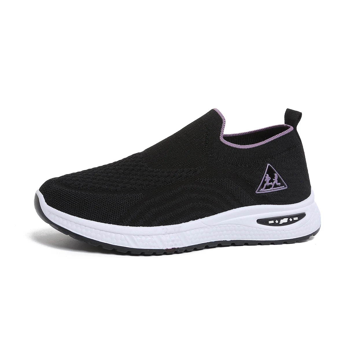 Baskets Femme à Enfiler en Maille Respirante – Sans Lacets, Semelle Épaisse & Légère – Idéales pour la Marche