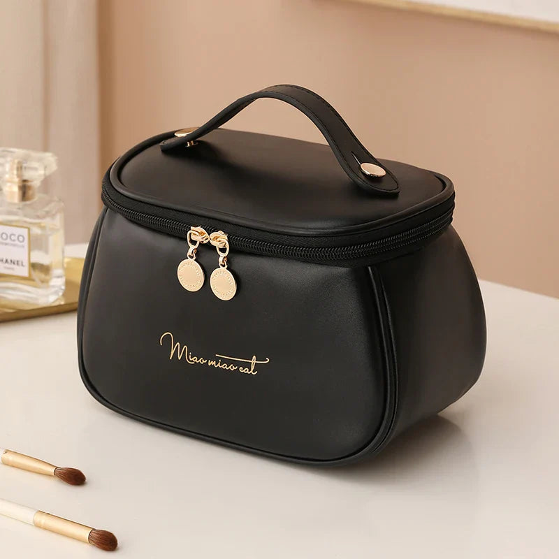 PU Leather Toiletry Bag - Practicality & Large Capacity