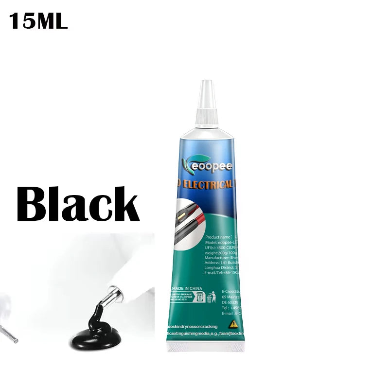 Ruban Isolant Électrique Liquide Noir Résine Étanche à Séchage Rapide – Protection et Isolation des Fils & Câbles