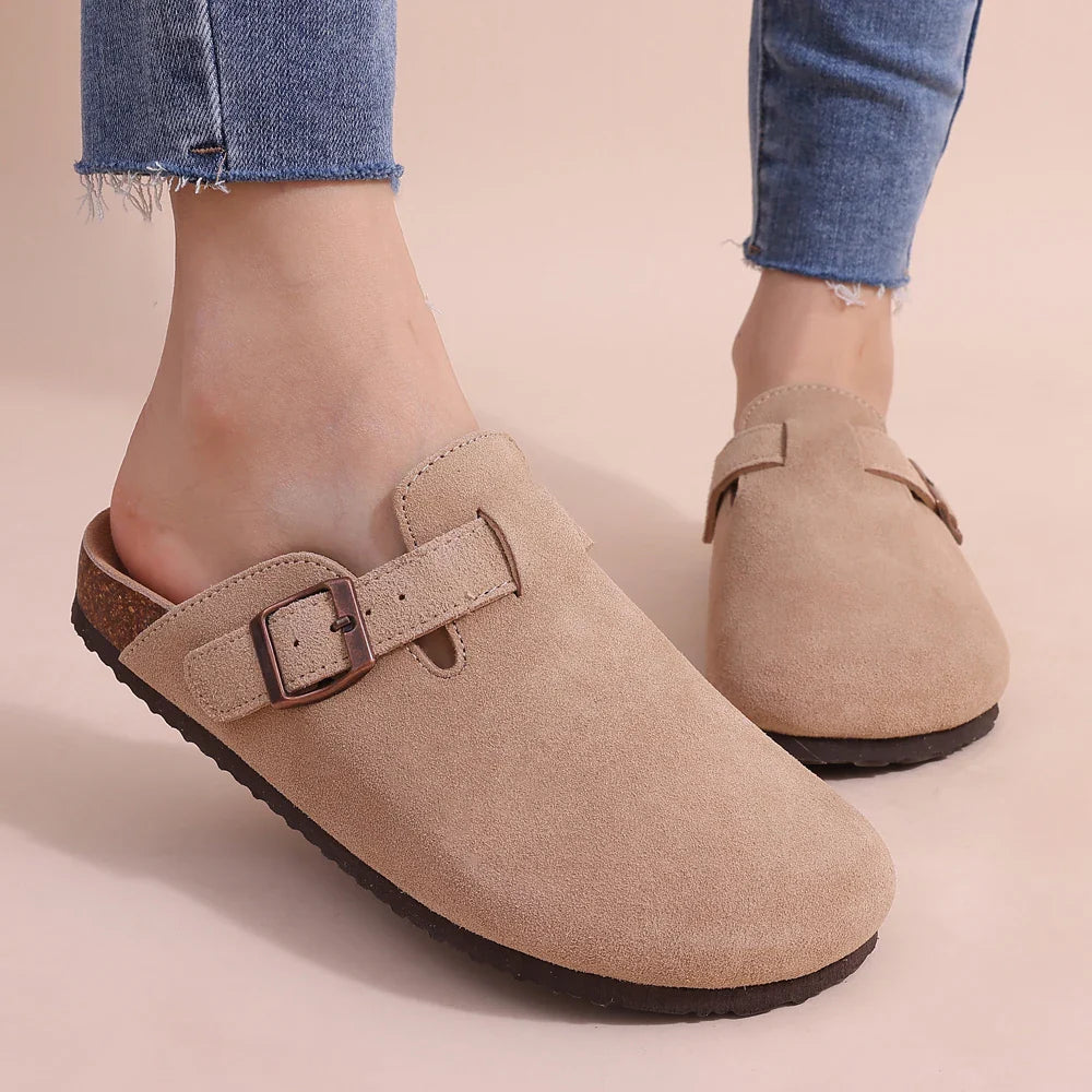 Comwarm - Mules sabots en daim - Modèle mixte