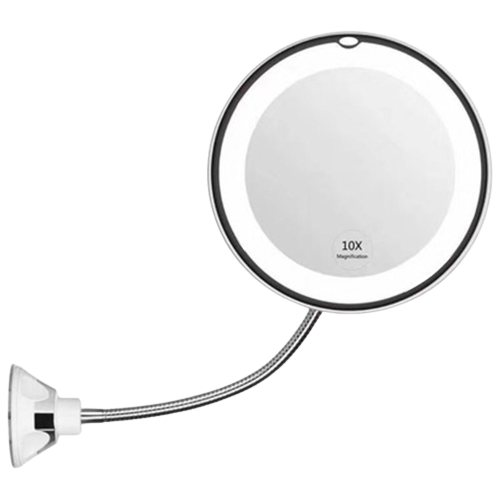Miroir grossissant avec LED intégrée
