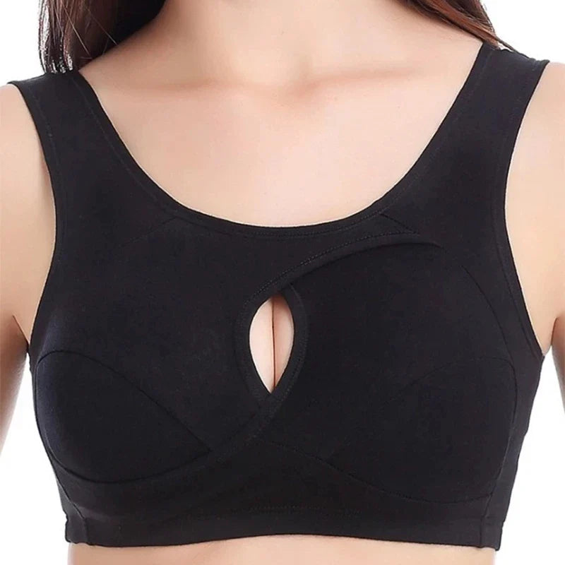 Brassière ajourée en 100% Coton respirant - Grandes Tailles