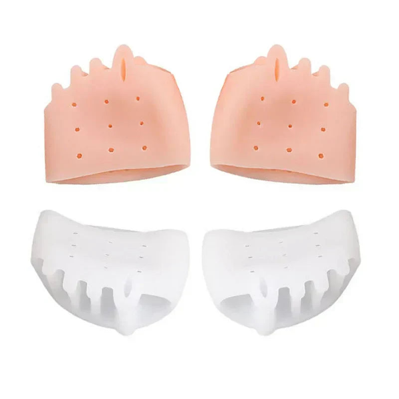 4x Coussinets en Silicone pour l'avant-pied - Alignement des orteils