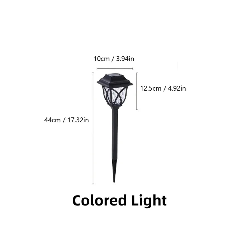 Lot de 2 Lampadaires Solaires LED à Planter