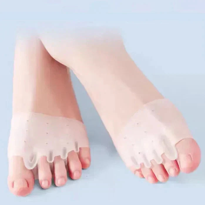 4x Coussinets en Silicone pour l'avant-pied - Alignement des orteils
