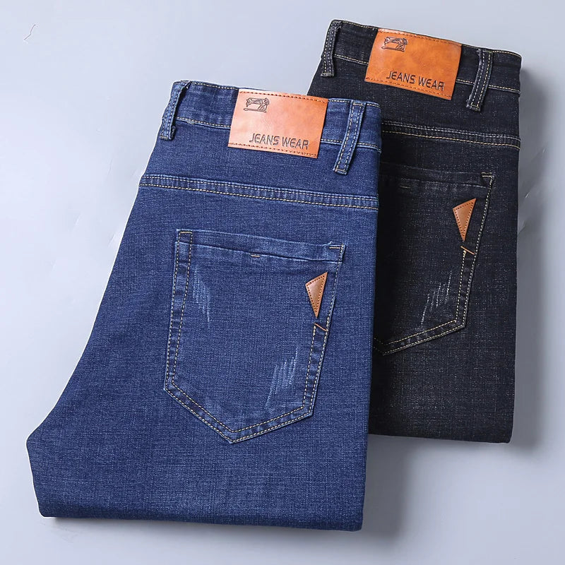 Jean Denim Coupe Droite Extensible - Homme