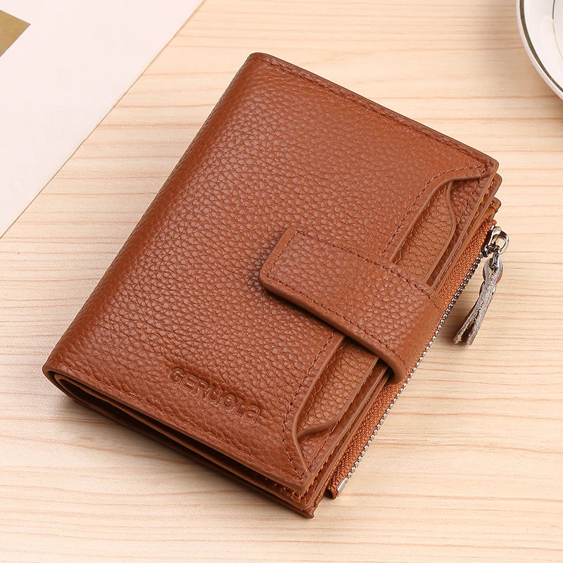 Portefeuille RFID en Cuir PU Grande Capacité