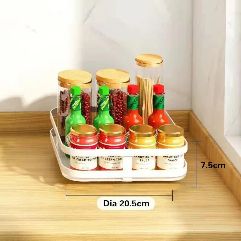 Rangement d'angle rotatif multicouche pour cuisine