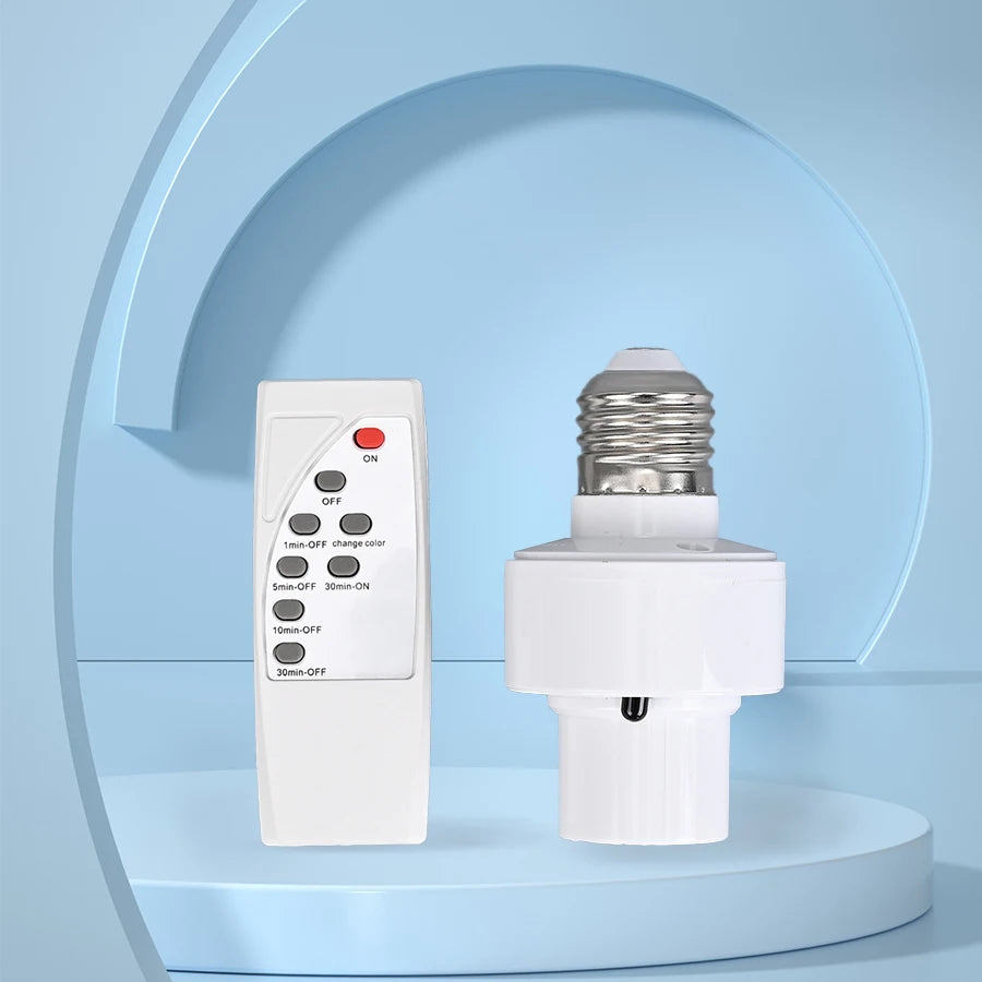 Douille LED E27 avec Télécommande et Minuterie