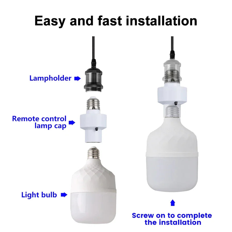 Douille LED E27 avec Télécommande et Minuterie
