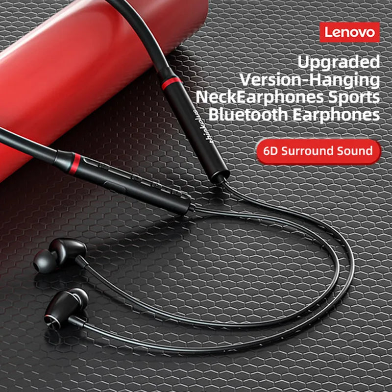 Écouteurs sans fil bluetooth tour de cou Lenovo HE05X